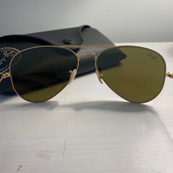 Ray Ban Aviator Unisex Blue Mirror Lens Sunglass main image 8